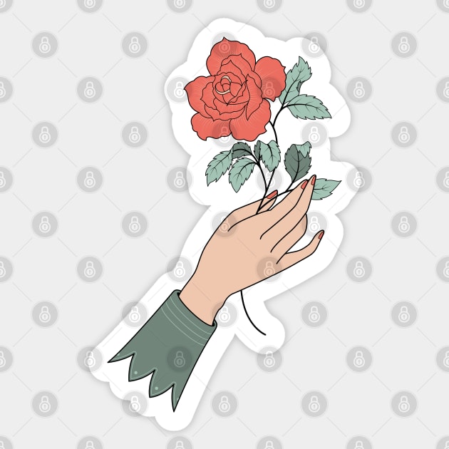 Rose gift Sticker by freshinkstain